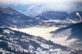 лавина в Карпатах