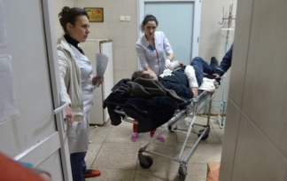 в Сумах мужчина отрезал себе ногу