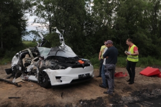 Под Киевом случилось первое ДТП с погибшим в Tesla в Украине