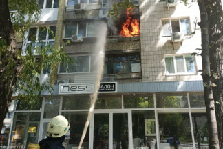 пожар в Киеве