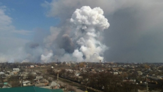 В Одесской области произошел пожар на военном складе