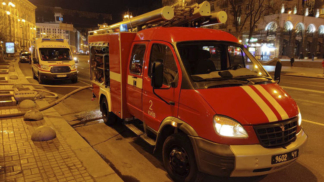 В Киеве горел ресторан "Шато" на Крещатике, клиентов эвакуировали в пледах