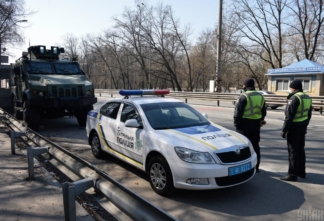 контроль на въезде в Киев