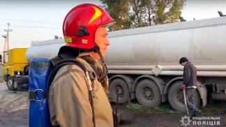 В Черкассах вылились сотни тонн азотных удобрений (ВИДЕО)
